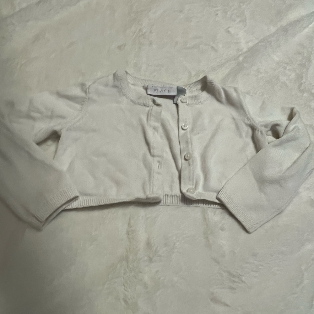 The Children's Place Cropped Cream Sweater